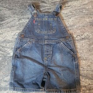 Levi's Toddler Unisex Denim Shortalls Overalls Size 18M